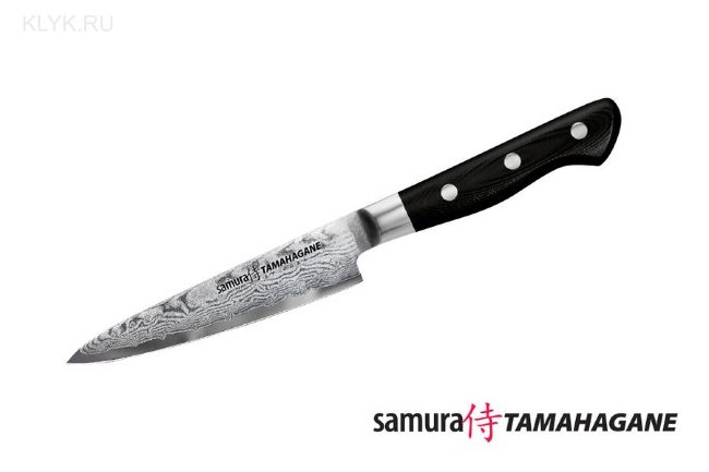 Нож кухонный Samura TAMAHAGANE ST-0021 универсальный (нержавеющий мазаичный дамаск 101 слой)