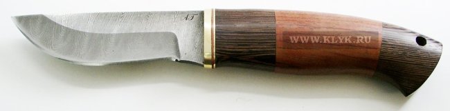 Нож Грибник-2 (дамасская сталь, венге, бубинго)