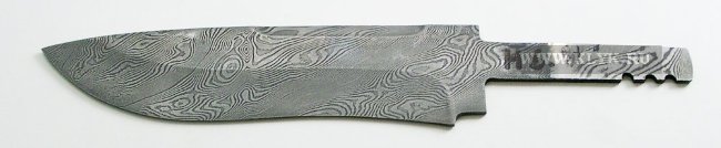 Клинок Н6 нержавеющая дамасская сталь (состав 40Х13, Х12МФ1)